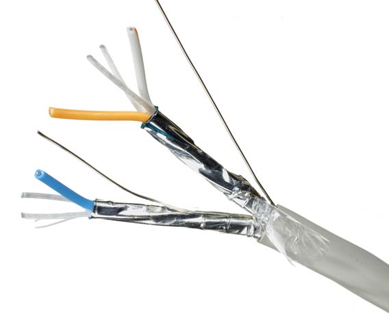 DataMax Multipair T1, E1, xDSL – 24 AWG, 2 pair, shielded, OVAL PVC, Beige