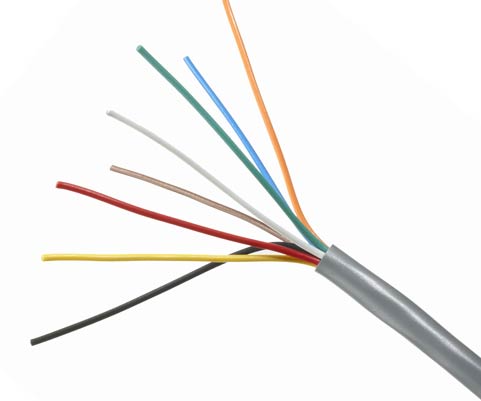 Quabbin Multiconductor RS-232, AWM 2464 – 22 AWG, 60 conductor, unshielded, PVC, Chrome Gray