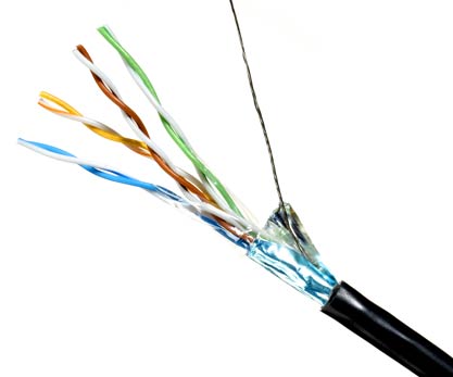 DataMax Extreme Ethernet Cat 5e – 26 AWG, 2 pair, shielded, TPE, Black