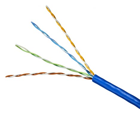 DataMax Patch Mini 6 – 28 AWG, 4 pair, unshielded, PVC, Blue