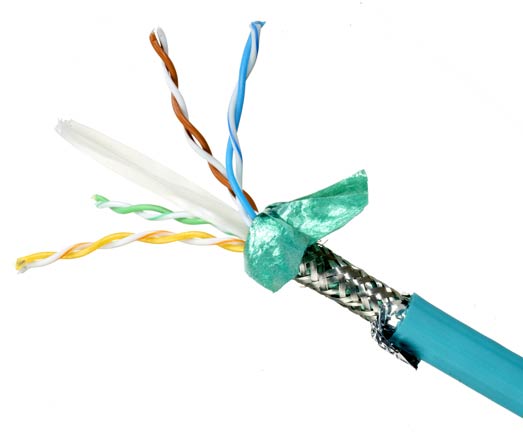 DataMax Extreme Ethernet Cat 6|6a, Hi Flex – 26 AWG, 4 pair, shielded, TPE, Teal